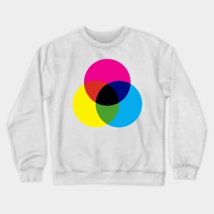 CMYK / RBG Graphic Artist Color Wheel Crewneck Sweatshirt